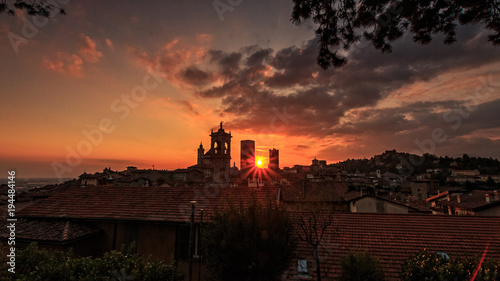 Sunset in Bergamo