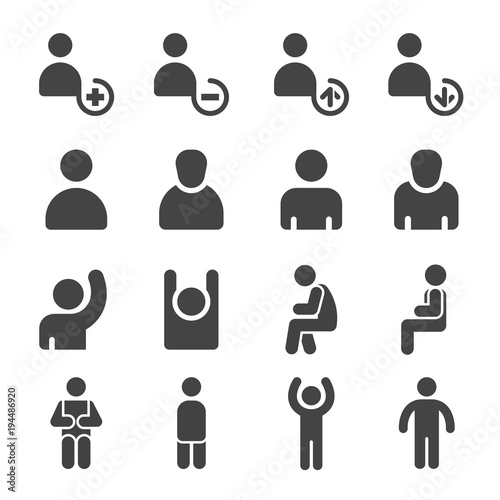 person,personal icon set