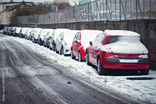 фотографія Cars covered in snow