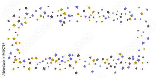 Abstract flying confetti star.