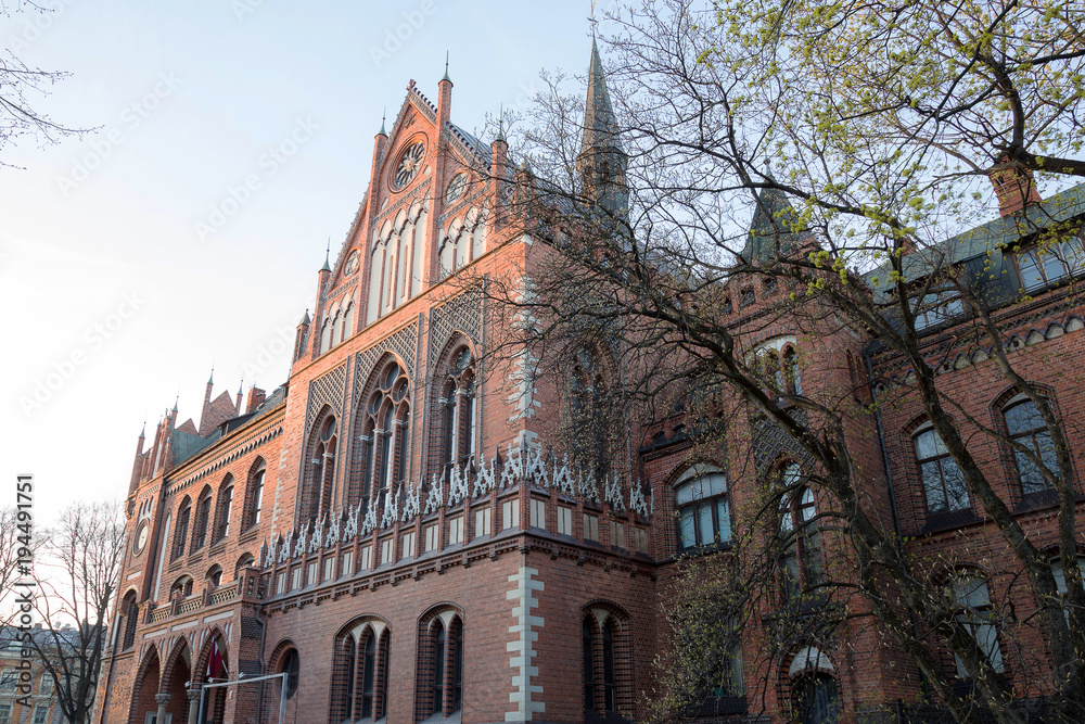 Obraz premium Building Gothic style. Riga, Latvia. Academy of Arts.