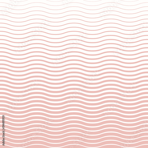 Geometric modern pattern. Fine ornament with pink and white waves. Geometric abstract pattern