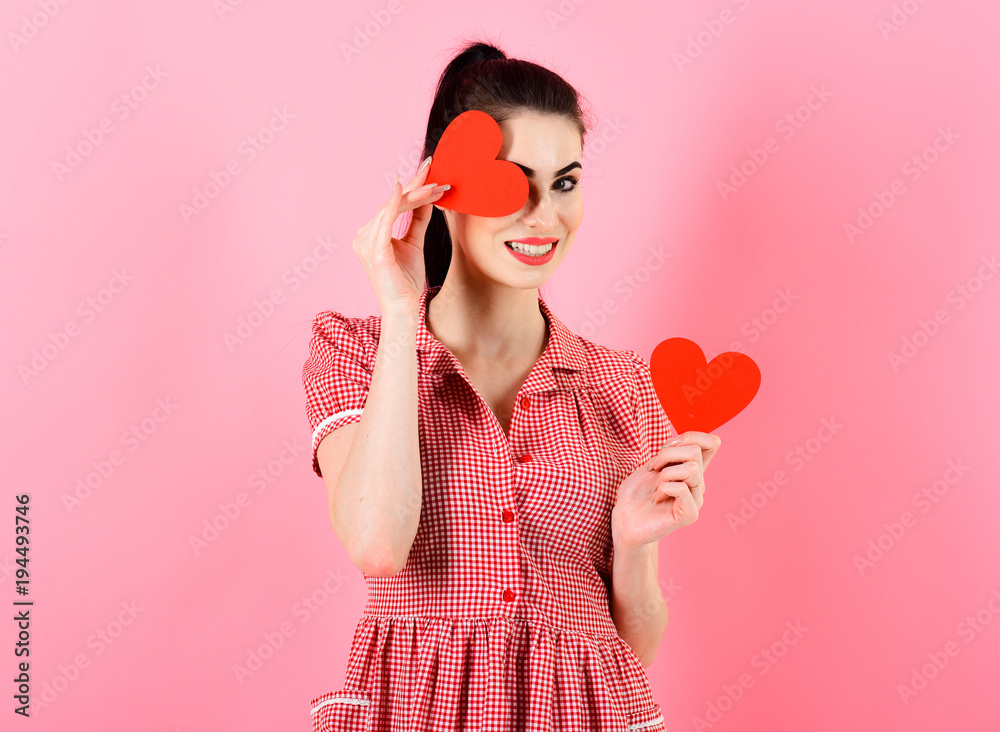 Emotions, feeling, flirtation, Valentines day adorable concept. Emotions, feeling, flirtation, Valentines day adorable concept.
