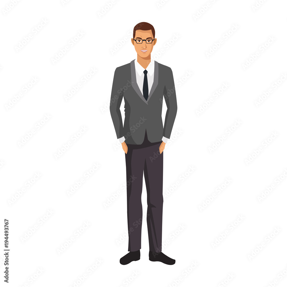 Businessman avatar cartoon vector illustration graphic design Businessman avatar cartoon vector illustration graphic design