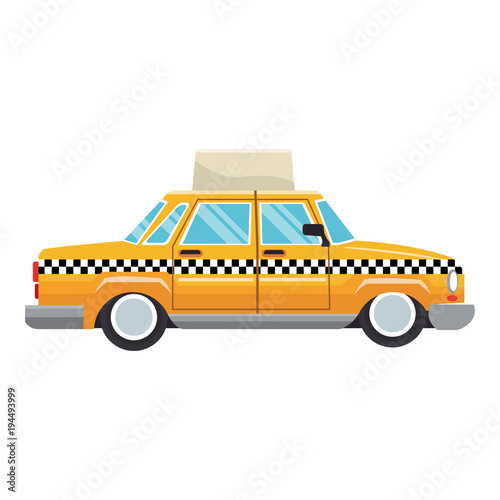 Taxi cab vehicle vector illustration graphic design