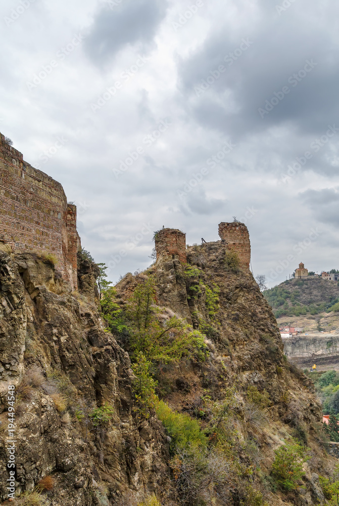 Narikala fortress overlooking Tbilisi, Georgia