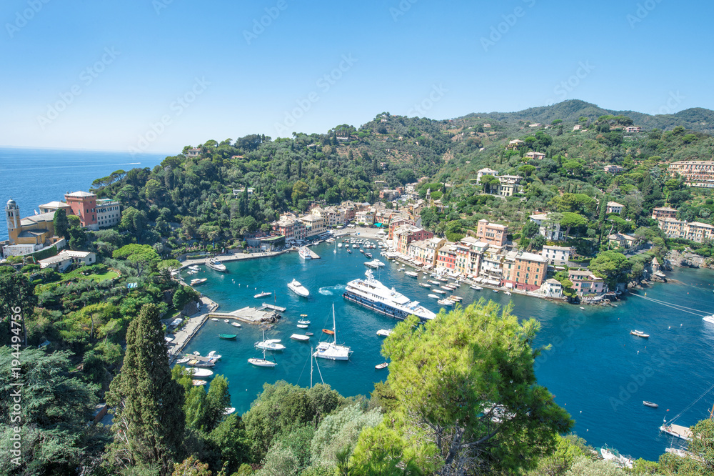 Famous Portofino Ligurian coast Italy Mediterranean Sea