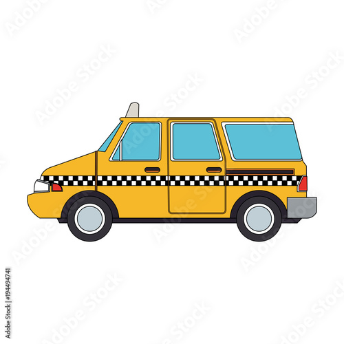 Taxi cab vehicle vector illustration graphic design