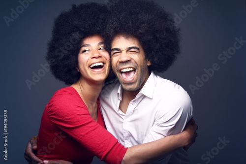 Afro love couple