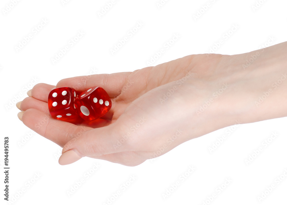 Dice in hands Dice in hands