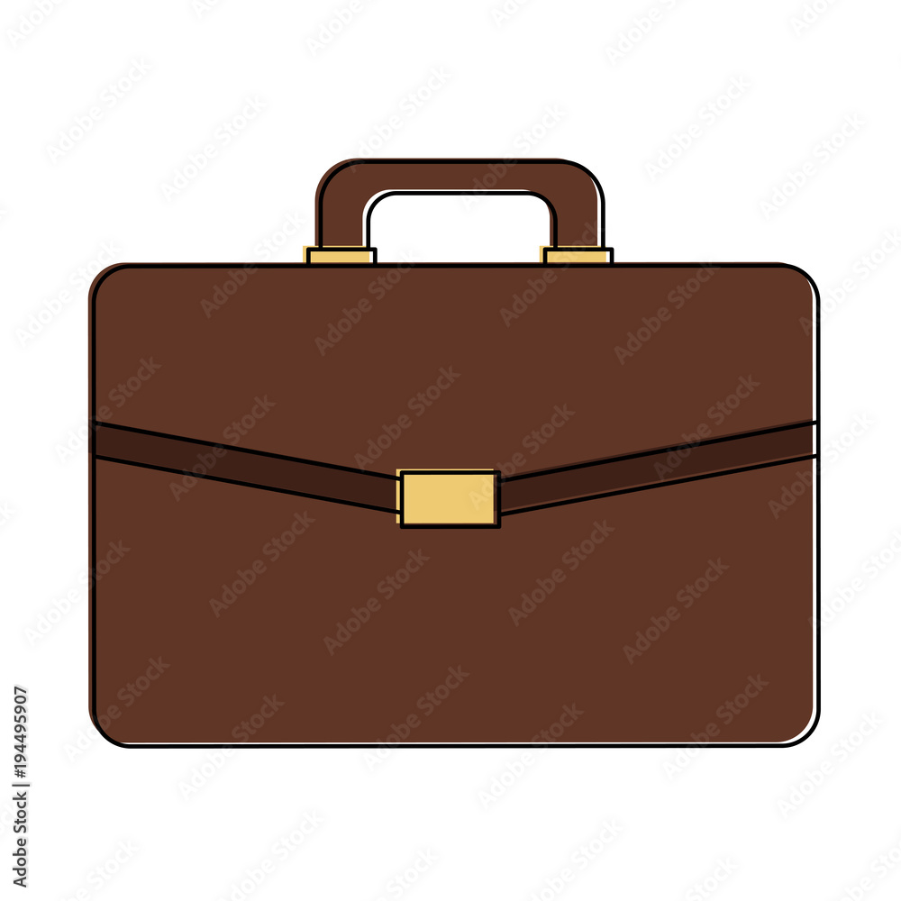 Business briefcase symbol vector illustration graphic design