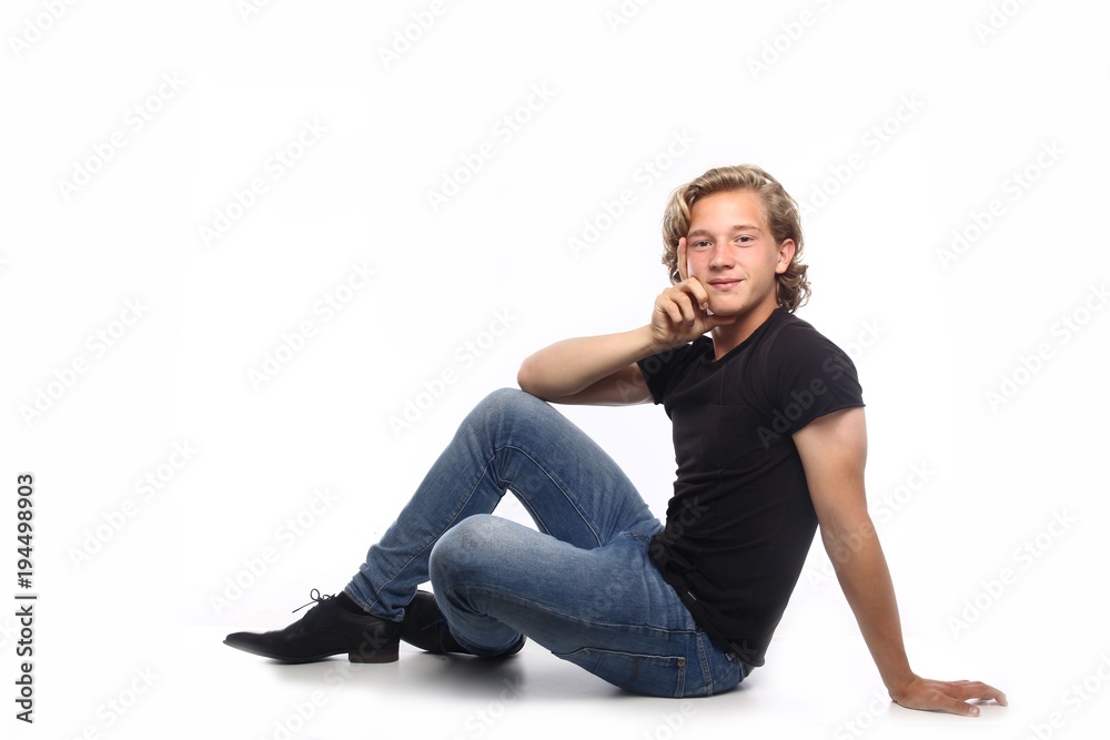 Caucasian young man Caucasian young man