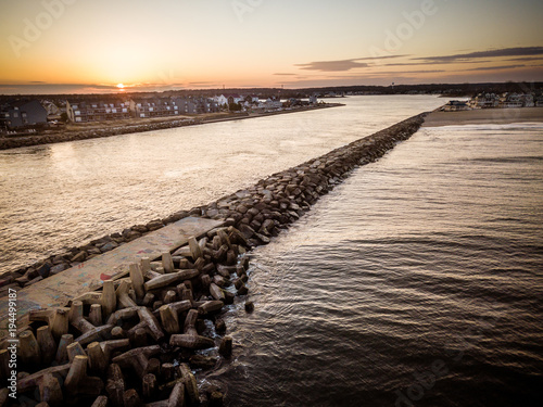 Aerial of Point Pleasant and Manasquan New Jersey photo