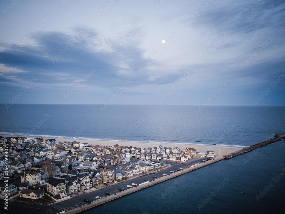 Aerial of Point Pleasant and Manasquan New Jersey