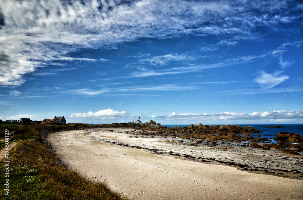 Pontusval, Brittany, the little lighthouse