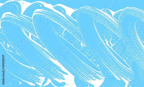 Natural soap texture. Admirable light blue foam trace background. Artistic unusual soap suds. Cleanliness, cleanness, purity concept. Vector illustration.