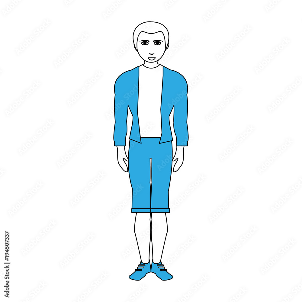 Young fashion man cartoon vector illustration graphic design Young fashion man cartoon vector illustration graphic design
