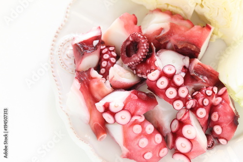 Freshness boiled octopus From Japan photo