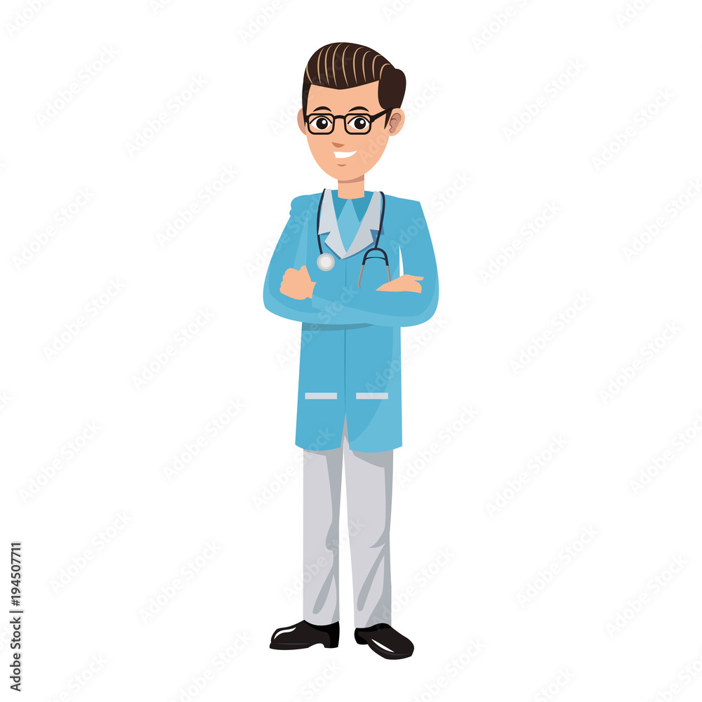 Doctor male cartoon vector illustration graphic design Doctor male cartoon vector illustration graphic design