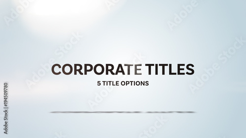Clean Corporate Title Pack