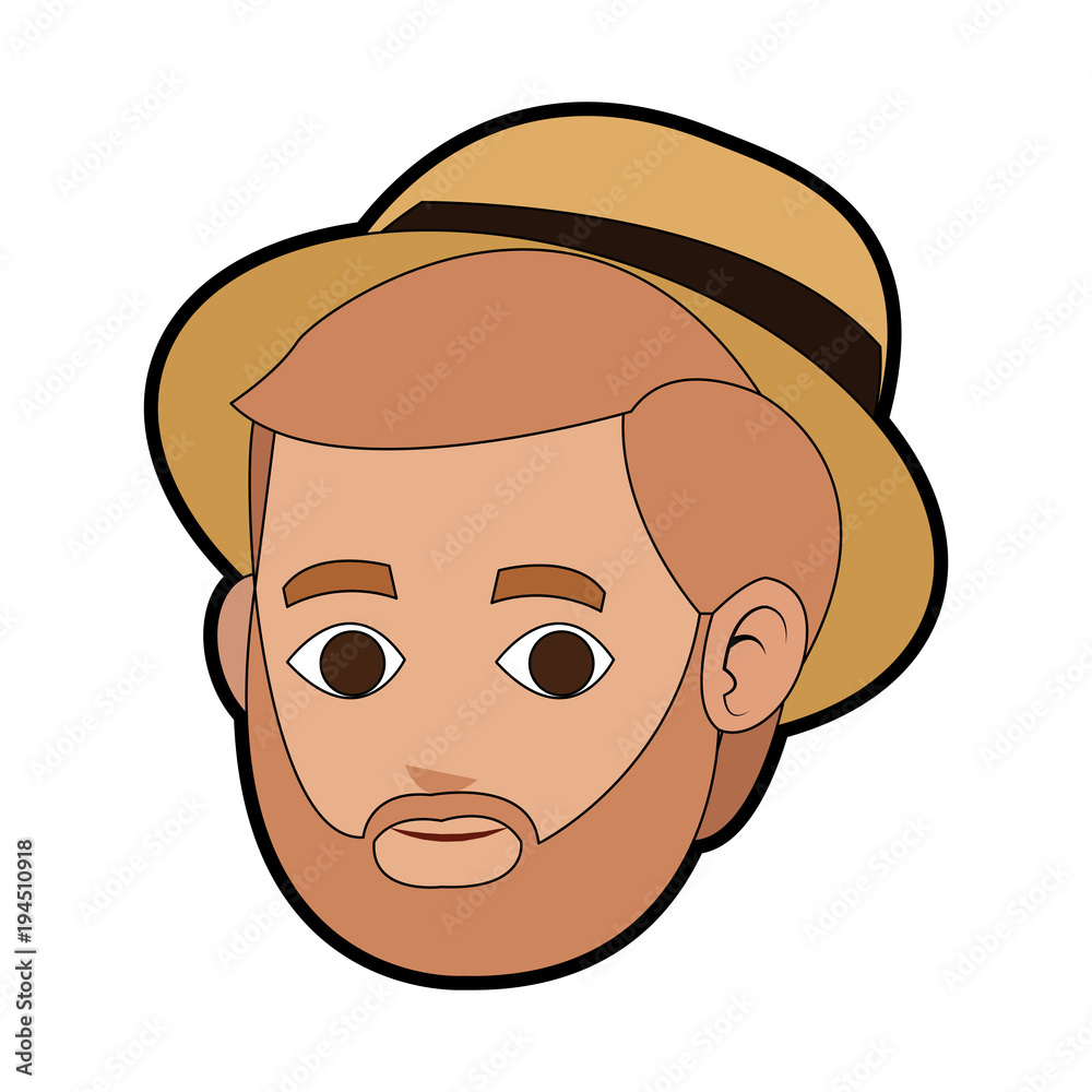 Man face cartoon vector illustration graphic design Man face cartoon vector illustration graphic design