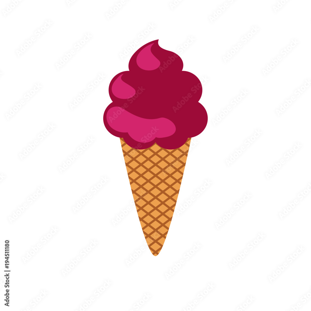 Cherry flavor ice cream 
