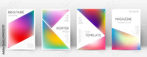 Flyer layout. Triangle juicy template for Brochure, Annual Report, Magazine, Poster, Corporate Presentation, Portfolio, Flyer. Beautiful bright cover page.