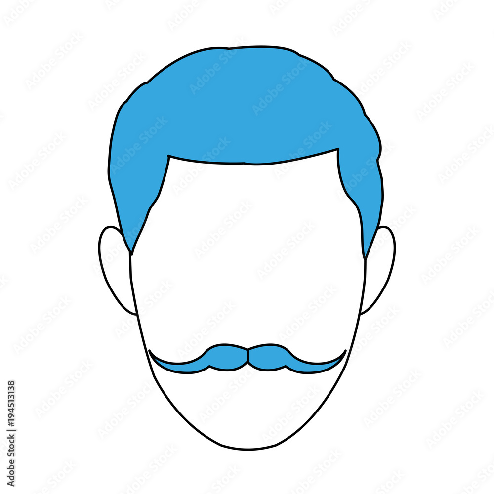 Fototapeta premium Hipster faceless cartoon vector illustration graphic design