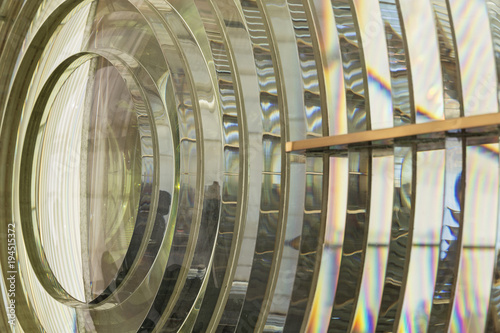 Fresnel lens of a lighthouse photo