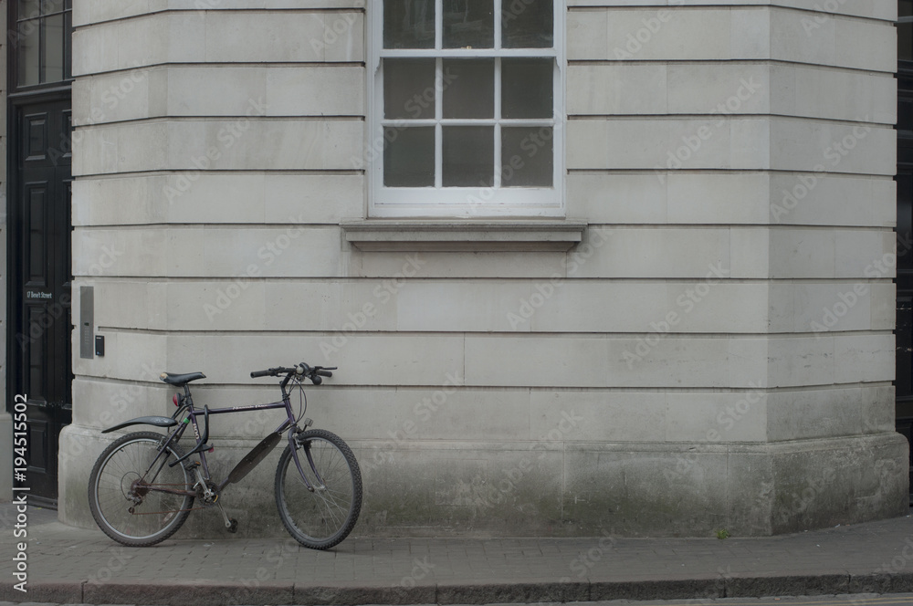 Bike outside the bank