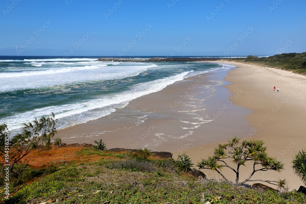 A sunny day at Lighthouse Beach at Ballina on the north coast of NSW Australia.