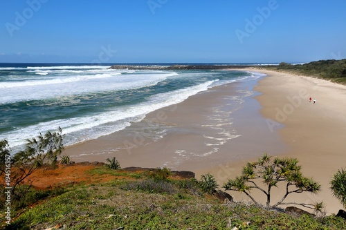 Obraz na płótnie A sunny day at Lighthouse Beach at Ballina on the north coast of NSW Australia. w salonie