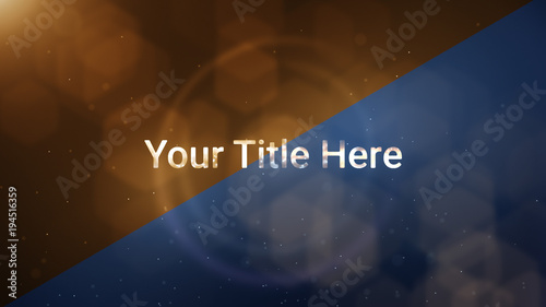 Particle Reveal Title