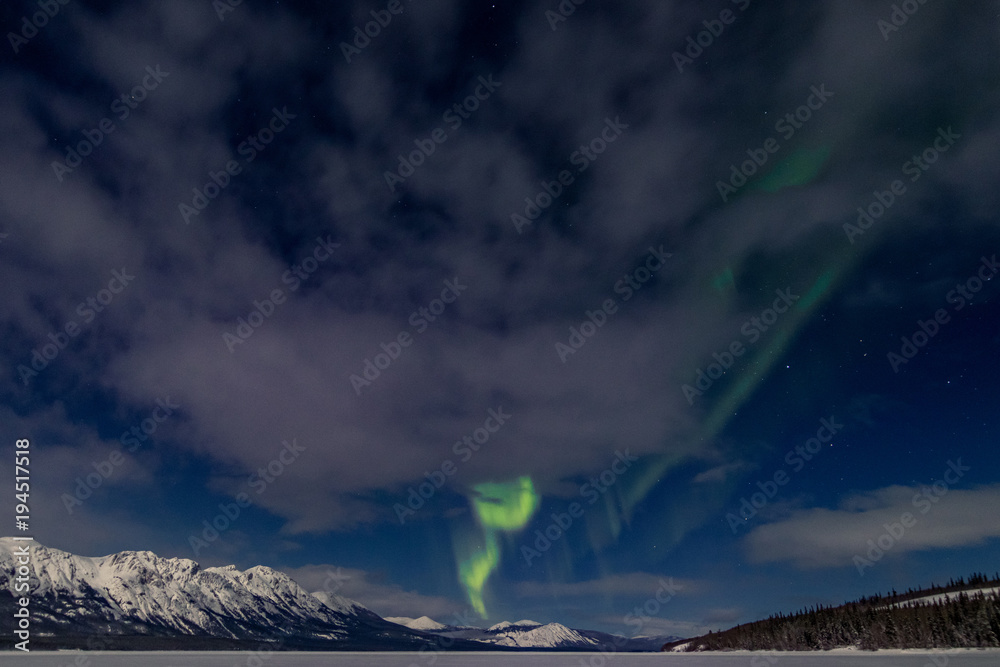 Northern Lights Aurora Borealis, Yukon Territory, Canada