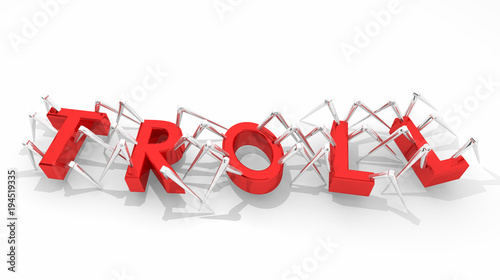 Photography Troll Internet Commenter Negative Feedback Starting Fights 3d Illustration