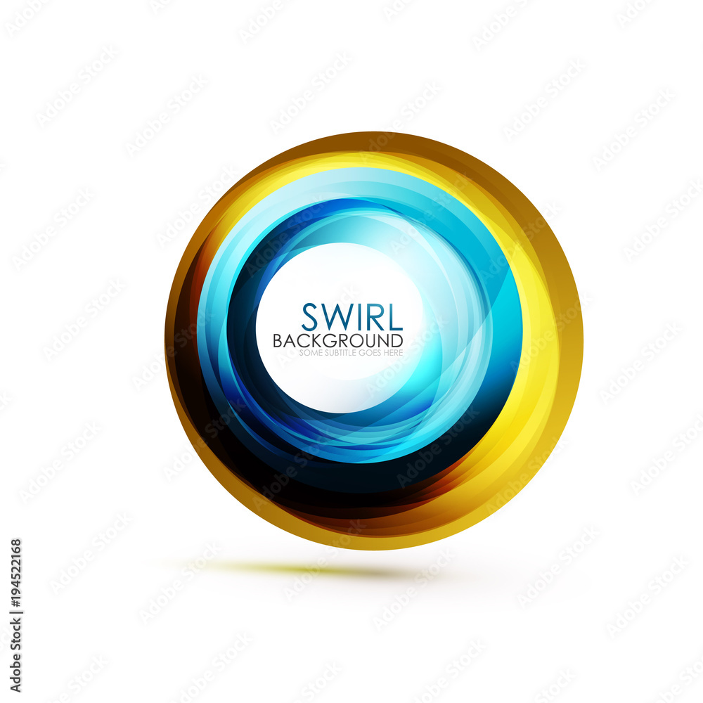 Abstract swirl banner, circle vector abstract background with copy space Abstract swirl banner, circle vector abstract background with copy space