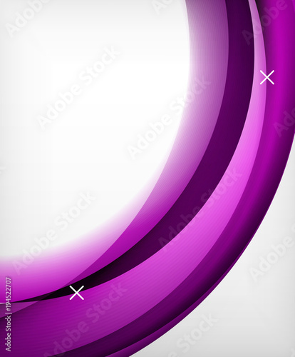 Glossy wave vector background with light and shadow effects, white cross shapes