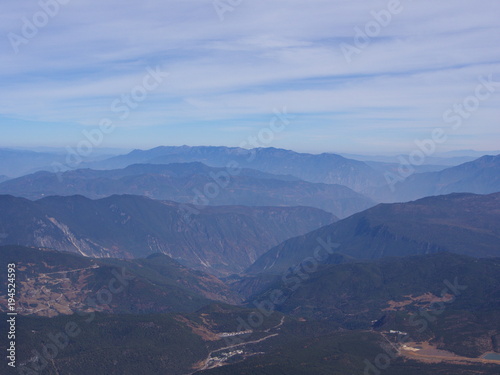 A Stunning view of Jade Dragon Snow Mountain in Lijiang Yunnan Province. Travel in China in 2012, November 18th