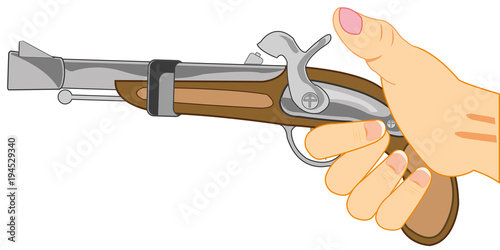 Hand with fusil