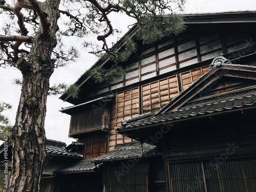 view of small traditional home in japanese village country side remote beautiful location