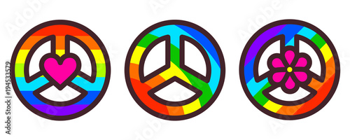 Peace symbol vector illustration