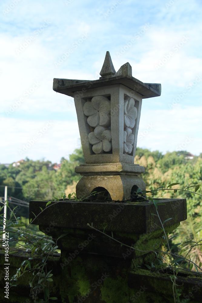 Obraz premium house fence ornaments from cement