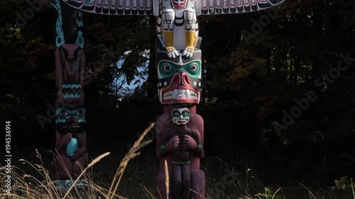 Inuit eagle totem in Vancouver, Canada 3