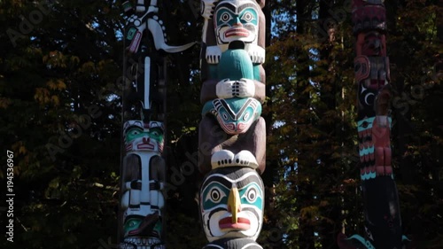 Inuit eagle totem in Vancouver, Canada 4