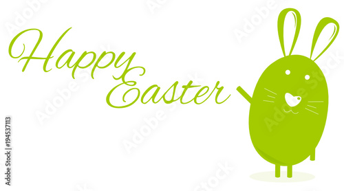 Frohe Ostern Hase Karte