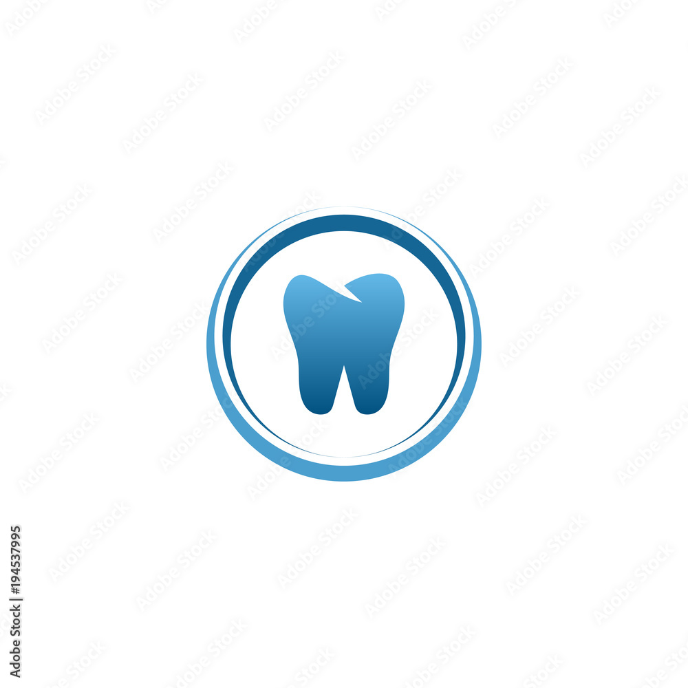 Clean dental tooth logo design template Clean dental tooth logo design template
