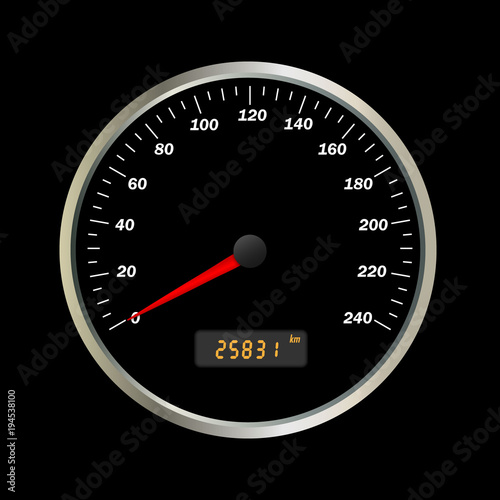 Car speedometer interface