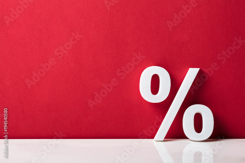 Close-up Of A Percentage Sign