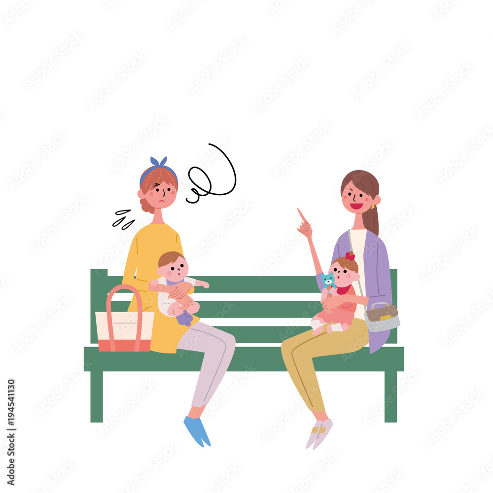 ママ友 トラブル イラスト Stock Vector Adobe Stock