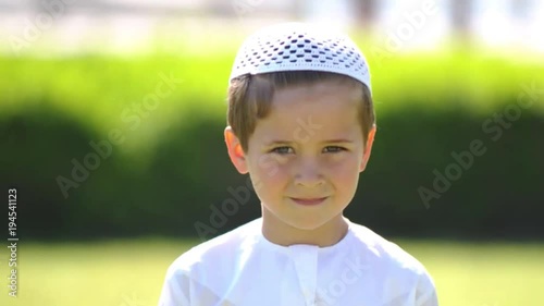 Portrait of Middle Eastern boy.